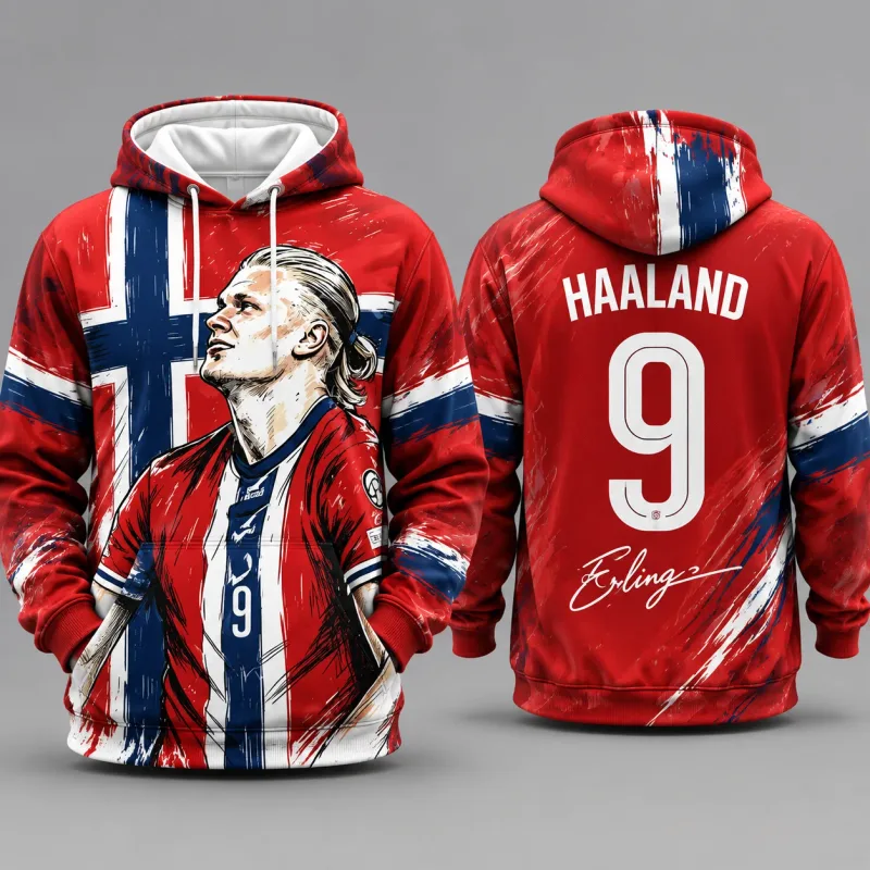 Norwegian Football Jersey 3D Print Men Sweatshirt Autumn/Winter Hoodies Y2k Hoodies for Men Men Clothing Streetwear Harajuku — image 5