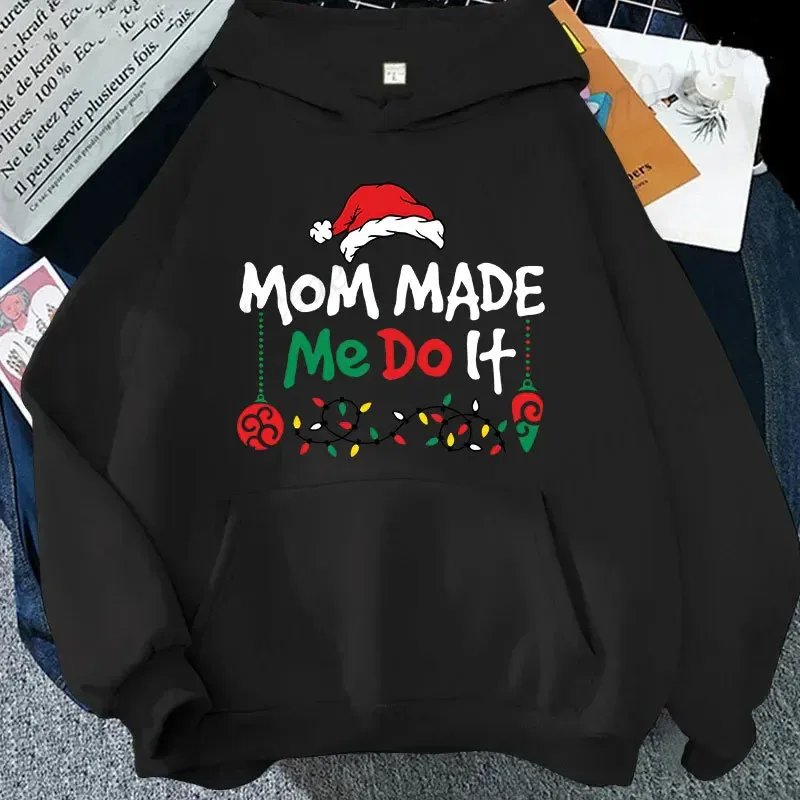Christmas Couple Matching Hoodies Set I Don't Do Matching Christmas Outfits Santa Hat Print Hoodies Funny Family Xmas Party Gift — image 10