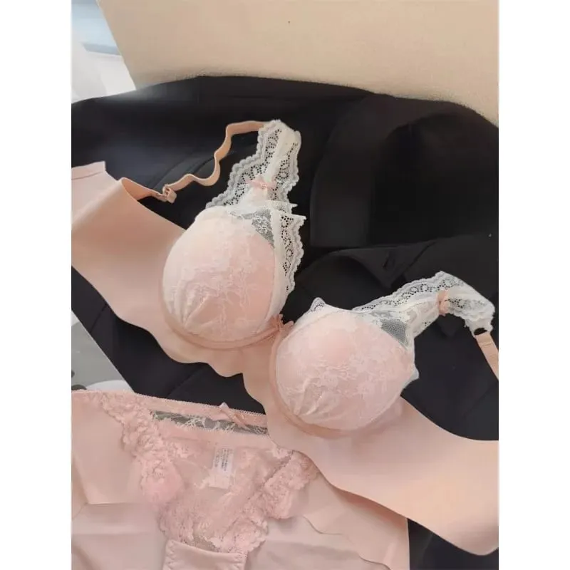Set Bra Push Up Tanpa Wayar Wanita Dada Kecil Pakaian Dalam Seksi Bralette Selesa Set Seluar Dalam Ideal untuk Lapisan & Dipakai Setiap Hari — image 5