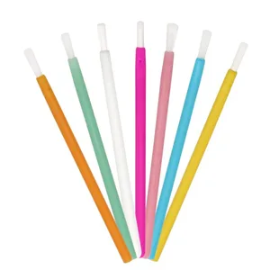 50 buc Perie de buze din nailon de unică folosință Ruj Baghete lucioase pentru buze Aplicator de curățare Fard de pleoape Perii pentru luciu pentru buze Instrumente de machiaj cosmetic