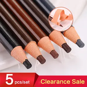 5ks/sada Tužka na obočí Makeup Hnědé Zvýrazňovače obočí Kosmetické umění Vodotěsná Tužka Tónovací Stereo Typy Kosmetické nástroje Levné