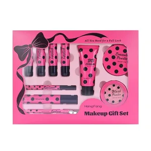 Täydellinen kauneus kosmeettinen meikkisarja Hengfang Face Palette Eyeshadow -huulipunatyökaluille Travel Friendly Gift Case