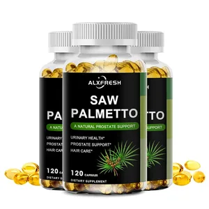 Alxfresh Prostate Health Supplement Natural Saw Palmetto Extract Stöder prostata- och hårväxtkapslar för män och kvinnor