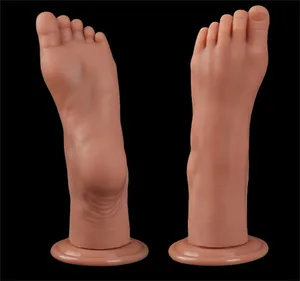 Fötter Style Anal Plug Big Silikon Ass ButtPlug Deep Masturbator Dildo Dilator Stimulator Anal Dildo Sexleksak för vuxna för kvinnor 성인용품