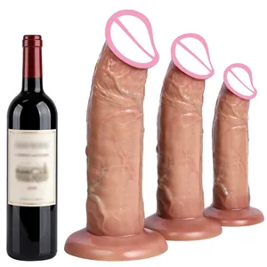 32 cm lang dildo realistisk slangeform enkeltlags silikon stor penis myk analsexleketøy Sugekopp Pikk for kvinner G-punkt Orgas