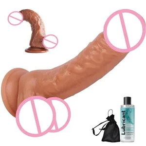 Consoladores suaves realistas con ventosa fuerte, masturbación, consolador de punto G grande, juguete sexual adecuado para mujeres y parejas, estimulador anal de vagina, adultos, juguetes sexuales para mujeres, consolador erótico, pene, tapón anal, pene para hombres y mujeres, juego para adultos, consolador anal para principiantes