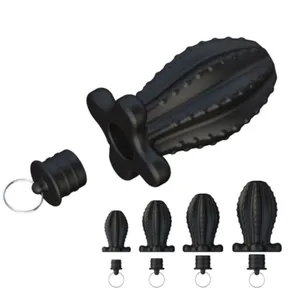 4 ขนาดซิลิโคนก้น Anal Plug ทวารหนักอุโมงค์ช่องคลอด Anchor ฝักบัว Enema Dilatador Dildos Bdsm ของเล่นผู้หญิงผู้ชาย ...