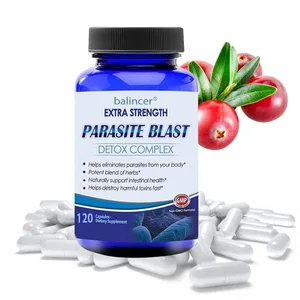 Kompleks Pembersih Badan Detoks Parasit dengan Zink Kranberi & Sokongan Bawang Putih Membersihkan Kesihatan Usus Meningkatkan Imuniti Tambahan