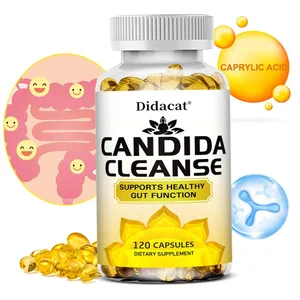 Candida Cleanse-innehåller naturliga örter och probiotika för att stödja en sund tarmfunktion och immunhälsa Lämplig för unisex