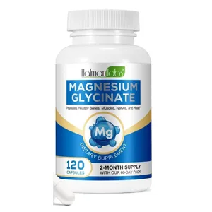 Magnesium Glycinate Capsules na may 208mg Elemental Bisglycinate para sa Healthy Bone Muscle at Nerve Support para sa mga Nasa hustong gulang 120 Capsules