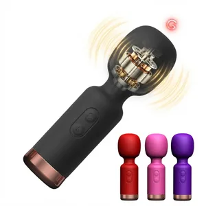 Mini Clitoral Stimulator AV δονητής ραβδί με 10 λειτουργίες δόνησης Φορητή δόνηση για μασάζ παιχνιδιών σεξ για ενήλικες θηλής σημείου G