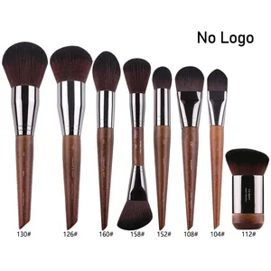 Berus solek Mata kayu asli set keseluruhan Pro Crease Pembayang Mata Kit solek calit penyerlah kening Berus bulu mata praktikal