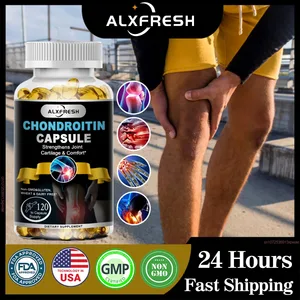 Alxfresh Chondroitin Glucosamine Capsules Gurkemeietablett for kneledd helse Bone Quick Nutrition Supplement