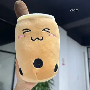 Симпатичні фаршировані плюшеві бульбашки з чаєм Боба. Справжній бубо. Їжа. Чашка з молоком. Плюшева подушка. М’які плюшеві іграшки. Подарунки для дітей. Дорослих.