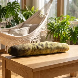 Pickle Pillow 45Cm Soft 3D Realistic Cucumber Shape Stuffed Cushion Funny Home Bedroom Living Room Nursery Decor Novelty Food
