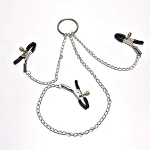 4 стильді болат емізік қысқыштары бар шынжырлы Bdsm құлдық құл фетиш емізік лабия клитор стимуляторы секс ойыншықтары әйелдерге арналған сексуалдық ойыншықтар