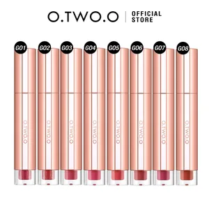 O.TWO.O Juego de 8 Uds de pintalabios, brillo de labios líquido, acabado brillante, alto brillo, larga duración, hidratante, antiadherente, juego de maquillaje de pintalabios vidrioso