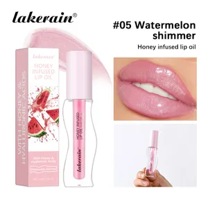 Pha Lê Trái Cây Mật Ong Tinh Chất Môi Dầu Gợi Cảm Đầy Đặn Môi Thạch Dâu Tinted Lip Chất Lỏng Chống Thấm Nước Dưỡng Ẩm Dầu Lipgloss Trang Điểm