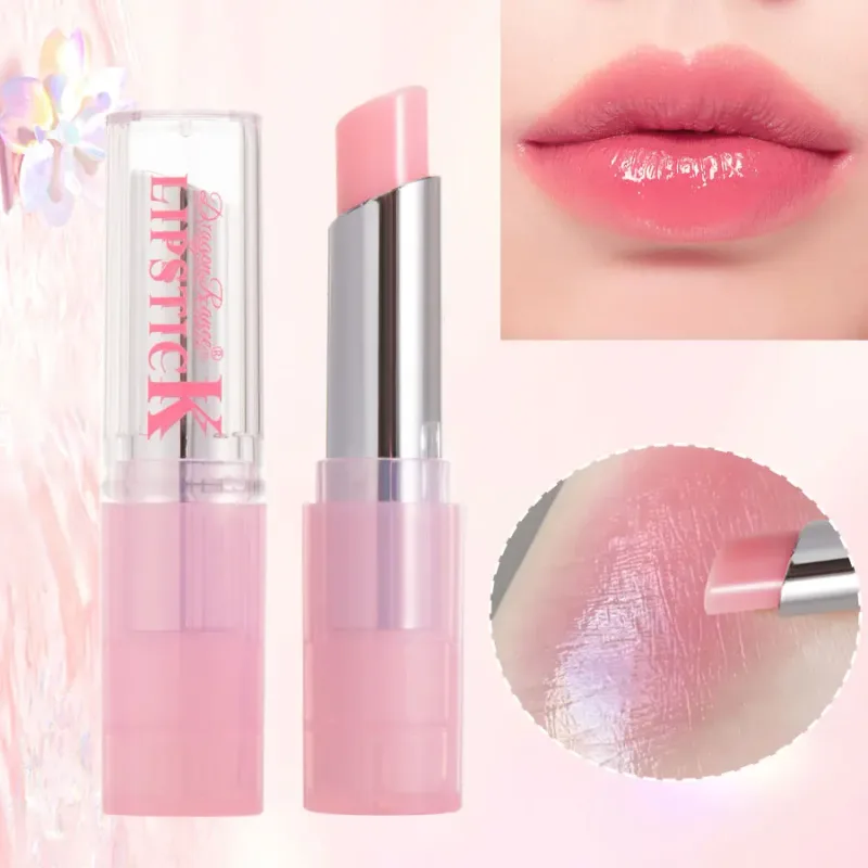 Color Lip Balm Ενυδατικό Γυαλιστερό Αδιάβροχο Ροζ Lip Balm με λαμπερό αποτέλεσμα κατάλληλο για όλους τους τύπους δέρματος Καταπραϋντικό
