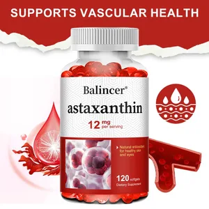 Astaxanthine 12 mg - Ondersteunt de gezondheid van de ogen Gewrichtsgezondheid Interne circulatie Huidgezondheid Verhoogt de immuniteit Verbetert de spijsvertering