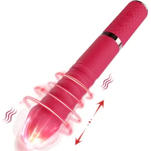 G Spot клиторлық вибратор су өткізбейтін және қайта зарядталатын шынайы силикон дилдо вибраторы әйелдерге арналған раушан секс ойыншықтары