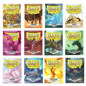 100 개/상자 66x91mm MTG/PKM/YGO/TCG 보드 게임 카드 슬리브 용 표준 크기 Demark Dragon Shield 무광택 카드 슬리브
