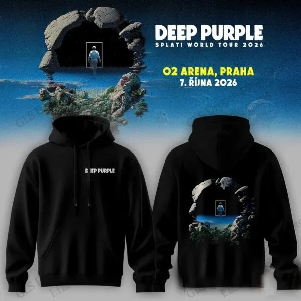 Rock Deep Purple Splat World Tour 2026 толстовки с 3d принтом для мужчин и женщин модные толстовки с капюшоном мужская одежда спортивный костюм Moletom