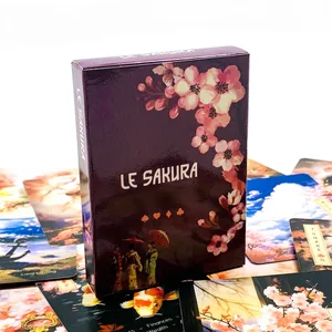 Permainan Kad Le Sakura Baharu 36 Kad Bunga Sakura Bergaya & Padat Termasuk Buku Panduan Ideal Untuk Amalan Rohani Perjalanan