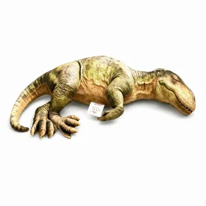 3D-design dinosaur plysj pute naturtro dinosaur koselig myk tekstur Realistisk sovende dinosaur morsom form Kawaii stil