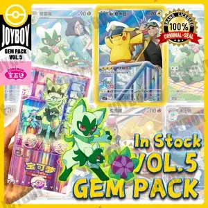 재고 있음 100% 오리지널 포켓몬 PTCG 카드 보석 팩 Vol 5 중국어 간체 Tcg Vol. 5 카드 게임 보석 팩 4 컬렉션 선물 상자