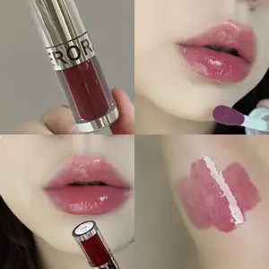 Herorange Clear Breathable Mirror Lip Glass آبرسان مرطوب کننده لب لعاب لب با ماندگاری محصولات آرایشی و بهداشتی فرامرزی جوانان