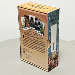 Odsłonięty Tarot 12*7cm 80 sztuk kart Tarota (z 2 kartami specjalnymi) w sztywnym pudełku wydrukowanym na podwójnie tłoczonym kartonie 350GSM