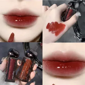 Διαφανές Water Glossy Πορτοκαλί Lip Gloss Red Mirror Jelly Liquid Liquid Liquid Liquid Lipsticks μακράς διαρκείας Καλλυντικά για λεκέδες για τα χείλη