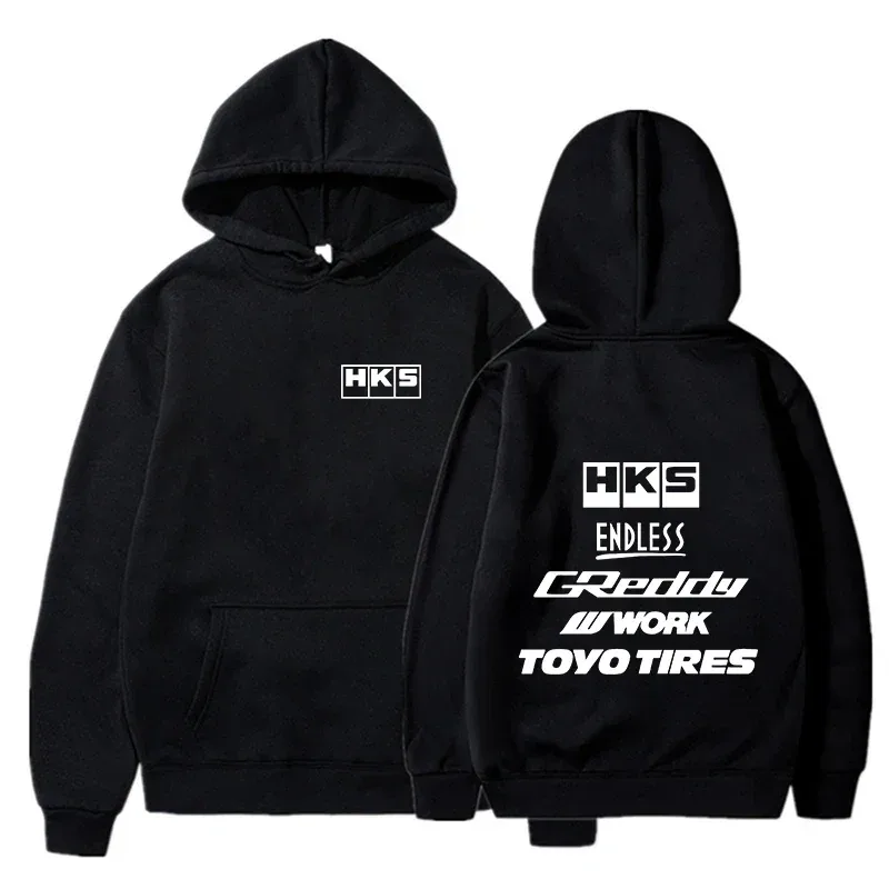 2025 แฟชั่นผู้ชายCool Hoodieญี่ปุ่นJDMดัดแปลงรถHKS ENDLESS Hoodyผู้ชายผู้หญิงVINTAGE Casualเสื้อแขนยาวPullovers