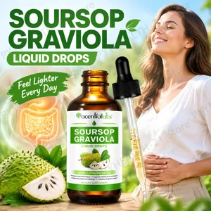 AcentiLabs Soursop Graviola сұйық тамшылары С дәрумені ас қорыту денсаулығына иммундық жүйені қолдайды Еркін радикалдардан қорғаныс ересектерге арналған 60 мл