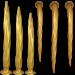 NY Super Long Anal Plug Big Anal Dialator Expander Training Fantasy Large Long Silikon Mjuk ButtPlug Sexleksak för kvinnor Män Gay