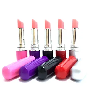 1 ST Multicolor Diskret Mini Läppstift Vibe G-Spot Klitoris Stimulator Vibrator Masturbator Mini Sexleksaker för kvinnor