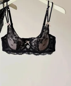 Fransız Tarzı kadın Minimizer Sütyen Seksi iç çamaşırı seti Büyük Meme Desteği Yarım Fincan Yumuşak Balenli Anti Sarkma Konfor Ince Sütyen