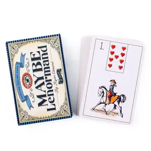 Maybe Lenormand 52 Cards Deck - Beginner-Friendly Fate Divination Tarot for Fortune Telling Party Board Game 9.7x6.3cm