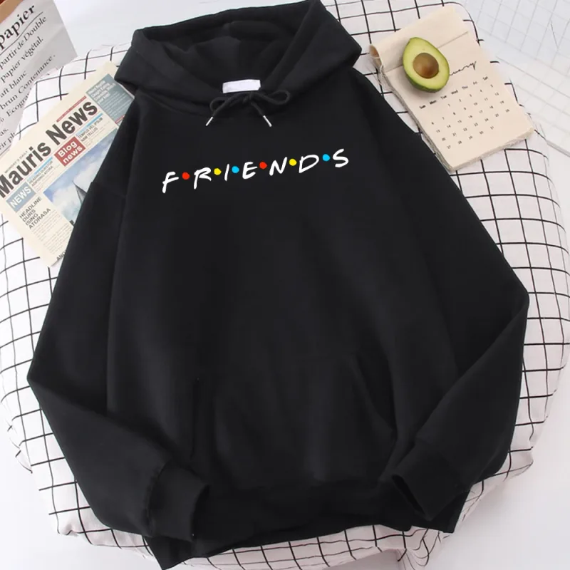 Sitcom Film Freunde Gedruckt Herren Hoody Koreanische Fleece Sweatshirt Einfache Crewneck Mit Kapuze Straße Oversize Herbst männer Kleidung