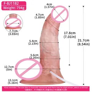 Memancut Dildo G‑Spot Stimulator Silikon Mainan Seks Intim Kalis Air Mainan Dewasa Untuk Melancap Peribadi Faraj Wanita