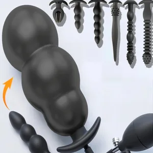 Anal Expander Expand puhallettava peräaukon tulppa Ylisuuri peräruiske Harjoittelu Butt Plug Butt Dilatator Ass Eturauhasen seksilelu miehille naisille