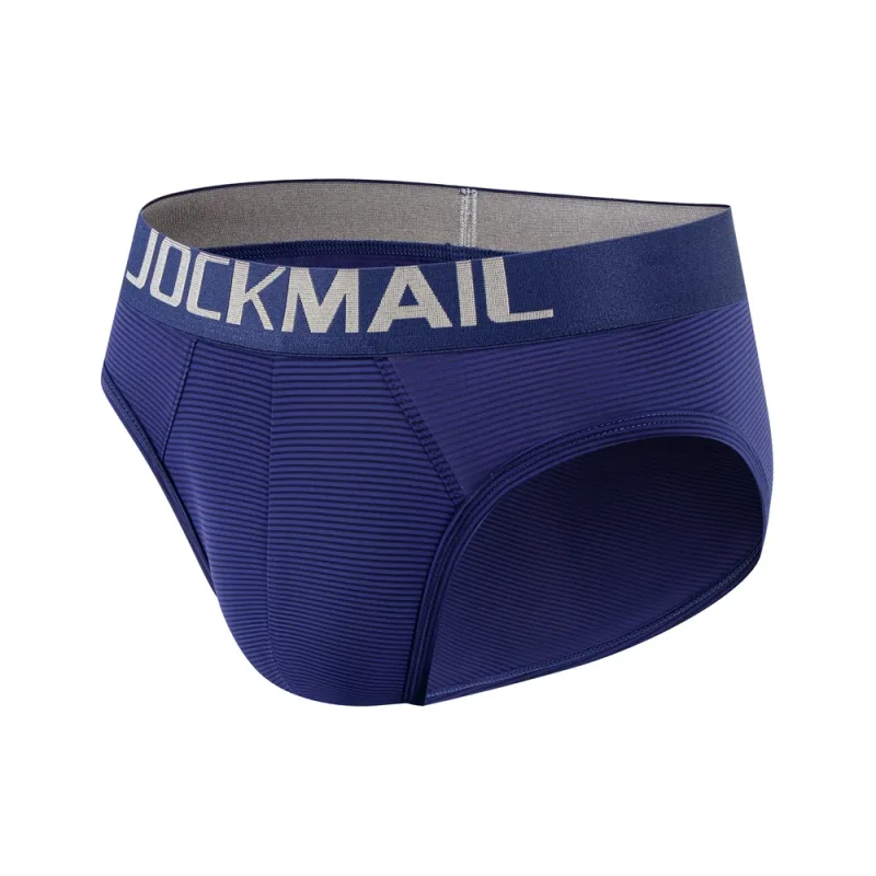 Herr Underkläder Shorts Sexig Lågformad Randig Bikini Athletic Supporters Kalsonger Sovkläder Nylon Snabbtorkande Andas
