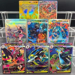 כרטיסי אוסף עשה זאת בעצמך Mega X לשעבר Phantasmal Flames EN כרטיס יחיד מתוצרת עצמית צעצוע מתנה לכרטיס אנימה