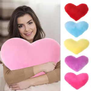 Coração brinquedos de pelúcia dia dos namorados travesseiro macio kawaii brinquedo adorável presente para aniversário casa decorativo macio travesseiro de pelúcia