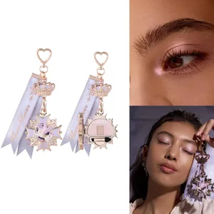 Flower Knows Knight Unicorn Paleta d'ombres d'ulls Charm Mini accessori de maquillatge Fantasia Unicorn Design Decoració de bosses de cosmètics