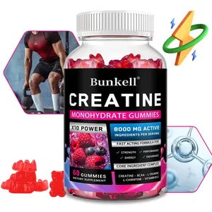 Kreatin monohydrátové gumy – 8000 mg před/po tréninku Fitness Posilování svalové hmoty Poskytněte energetické doplňky