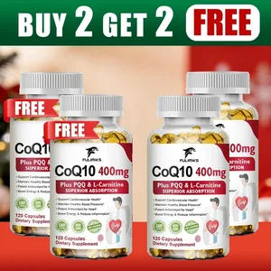 Kjøp 2 Få 2 gratis! CoQ10 Ubiquinol 400mg kapsler overlegen absorpsjon for hjertehelse cellulær energi og antioksidantforsvar