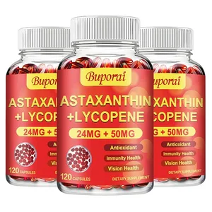 Astaxanthin + Lycopene Softgels - Antioksidant støtter hjerteøyehud og prostatahelse forbedrer immunfunksjonen