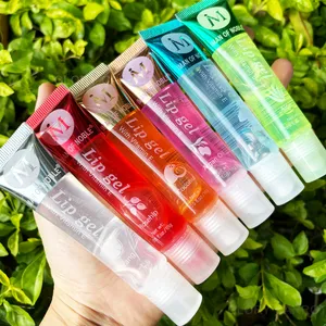 6 τμχ Fruity Flavor Watery Glossy Lip Gloss Set Clear Lip Gel Hydrating Moisturizing Lip Gloss Γυναικείο μακιγιάζ χειλιών Χονδρική